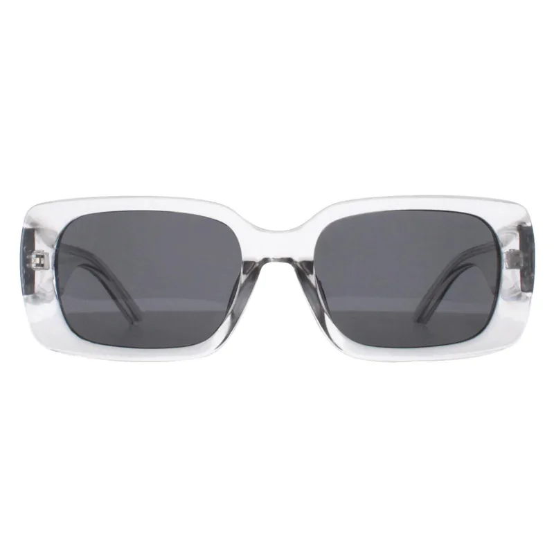 Rectangle Shiny Clear Grey Smoke Polarized MP76 - montana