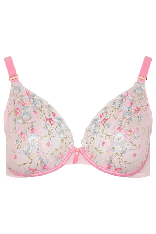 Lace Underwired Non Padded Bra - Yours