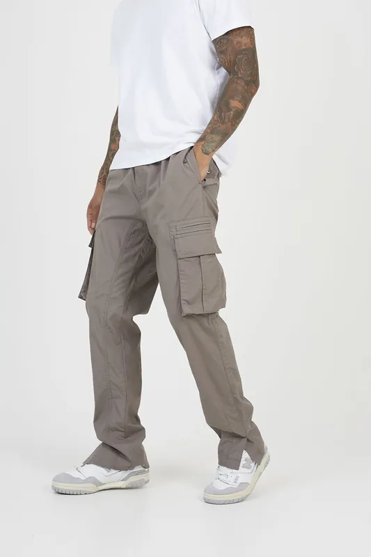 Cotton Poplin Cargo Trousers - Brave Soul