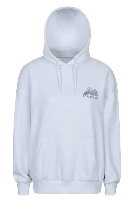 Scotland' Soft Warm Comfortable Casual Relaxed Fit Graphic Hoodie - Mountain Warehouse