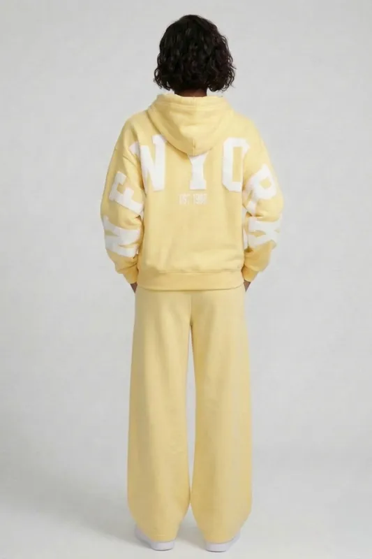 2 Piece Printed Hoodie and Jogger Fleece Set - STYLEWISE