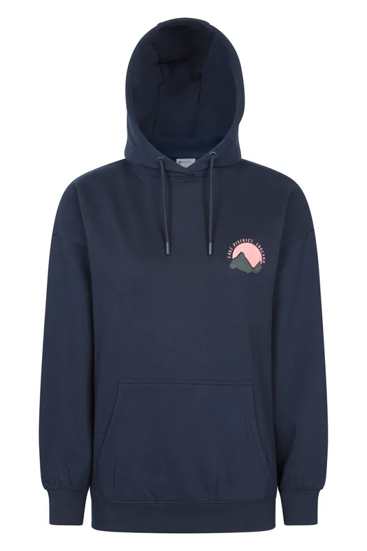 Lake District' Warm Comfortable Casual Relaxed Fit Graphic Hoodie - Mountain Warehouse