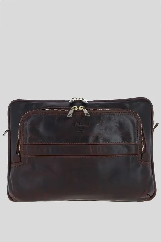 Real Leather Laptop Sleeve Bag - Ashwood Leather