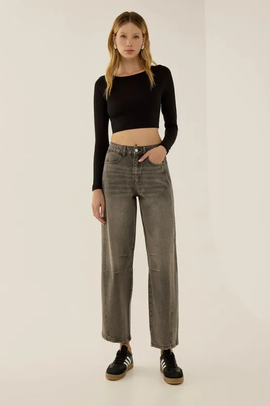High Waist Balloon Fit Jeans - Hiccup