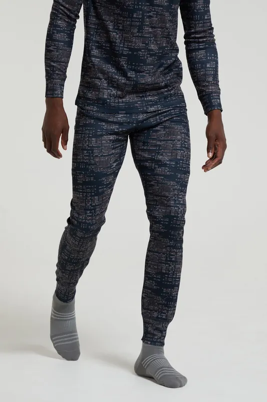 Talus' Printed Lightweight Fast Wicking Long Sleeve Round Neck Top - Mountain Warehouse