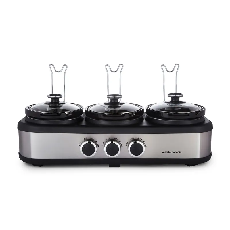 3.9L TrioServe Three Pot Slow Cooker - Morphy Richards