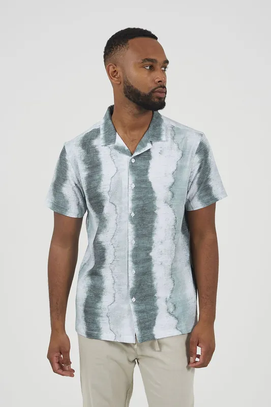 Regular Fit Printed Button-Up Shirt