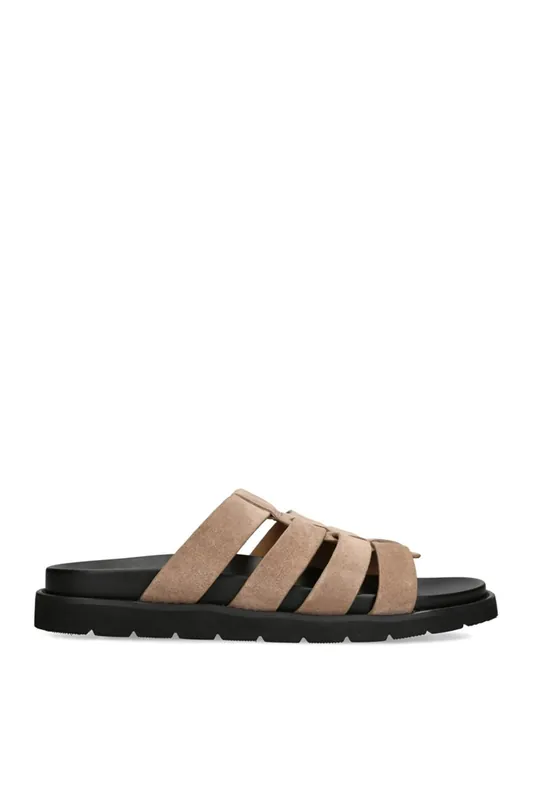 Ankara Taupe' Suede Sandals - STEVE MADDEN