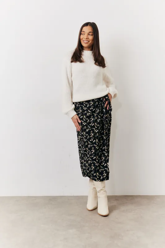 Multi Wrap Midi Skirt - In The Style
