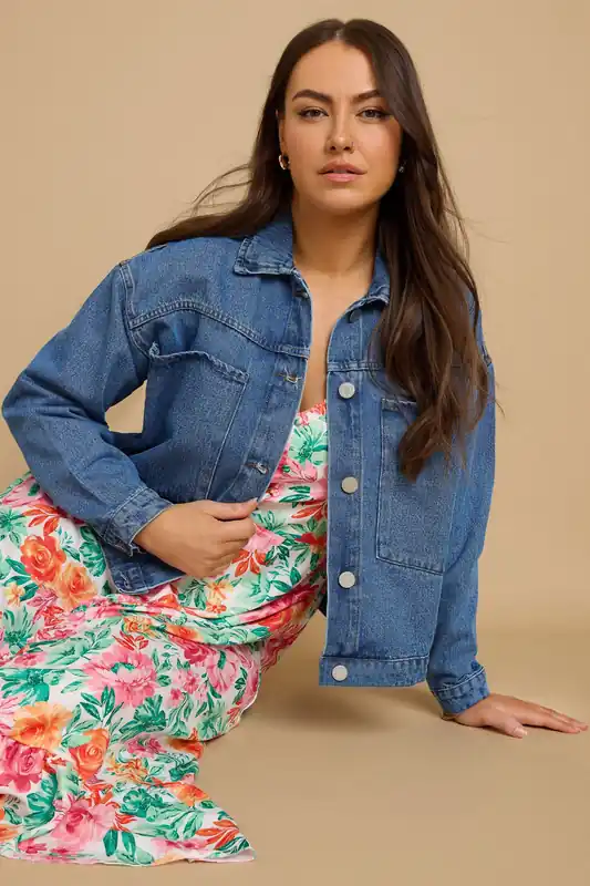 Mid Wash Denim Jacket - Yours