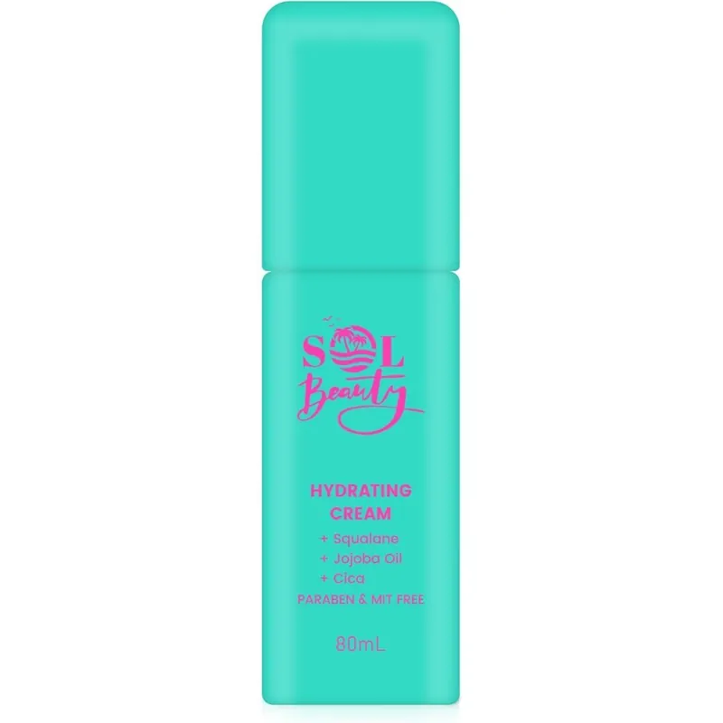 Hydrating Face Cream Lightweight Moisturiser Smooth Texture 80ml - SOL Beauty
