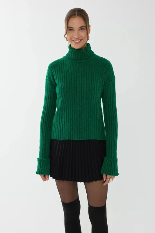 Turtleneck Regular Fit Sweater - Hiccup