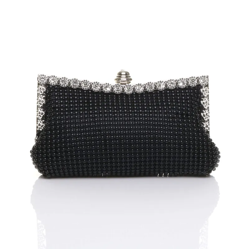 Beaded Diamante Evening Clutch Bag - AJVANI
