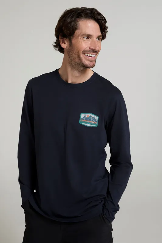 Mountain Badge' Casual Everyday Wear Cotton T-Shirt