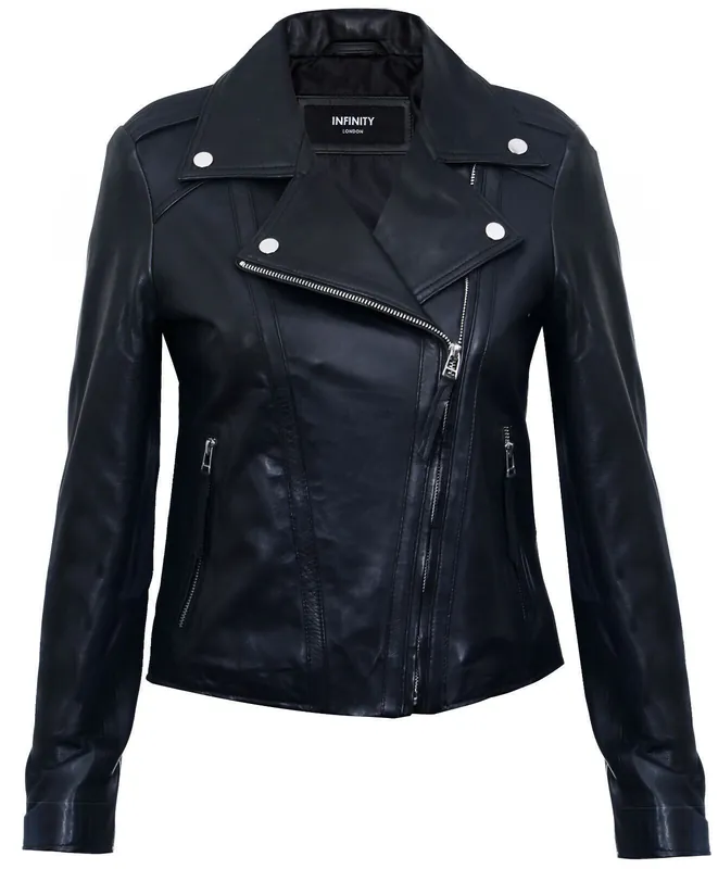 Leather Biker Jacket-Tamale