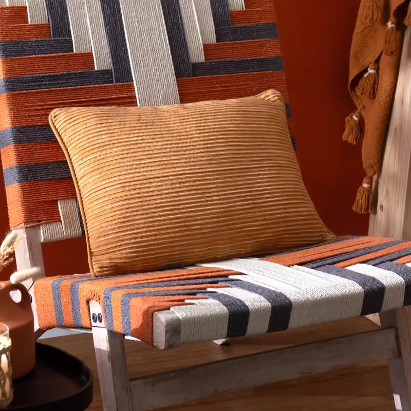 Cove 100% Cotton Ribbed Cushion - Yard