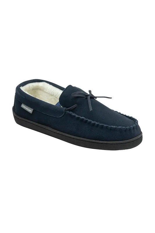 Joshua' Mocassin Leather Slippers - Dunlop