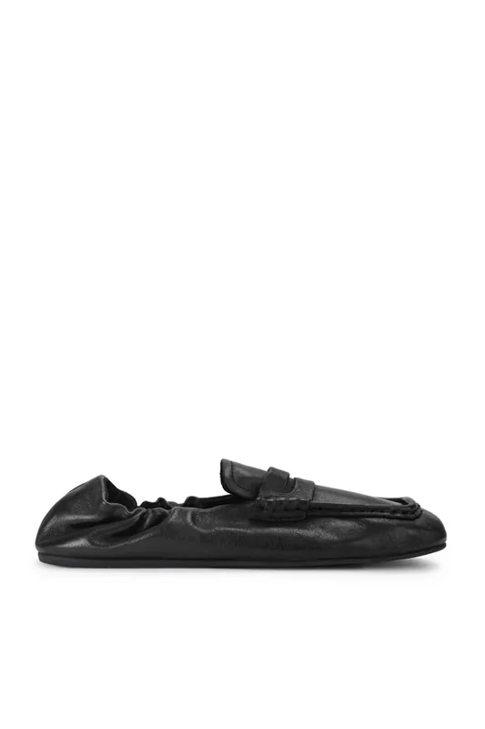Eurry Black' Leather Flats - STEVE MADDEN