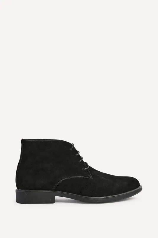 Francesco Mens Black Suede Chukka Boots - Linzi