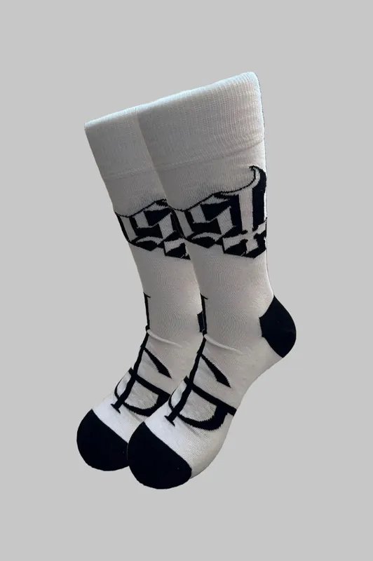 Symbol Band Logo Mono Ankle Socks - Ghost