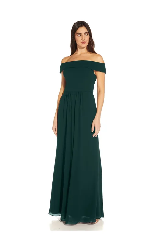 Crepe Chiffon Gown - Adrianna Papell