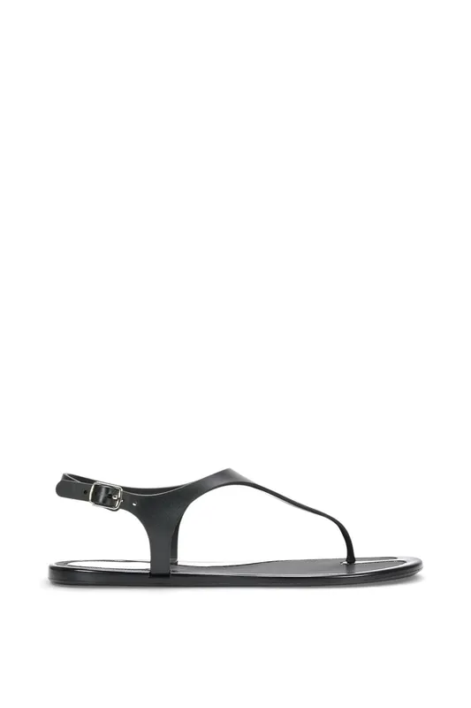 Kaylee' Jelly T-Bar Strappy Flat Jelly Sandals With Toe Post