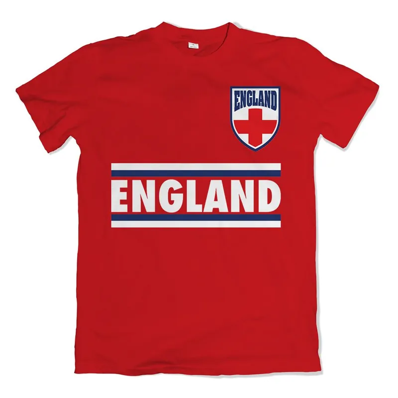 Mens Shield Logo T Shirt Red - England