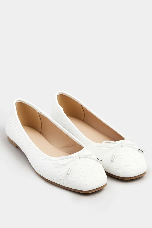 Woven Ballerina Pumps - Long Tall Sally