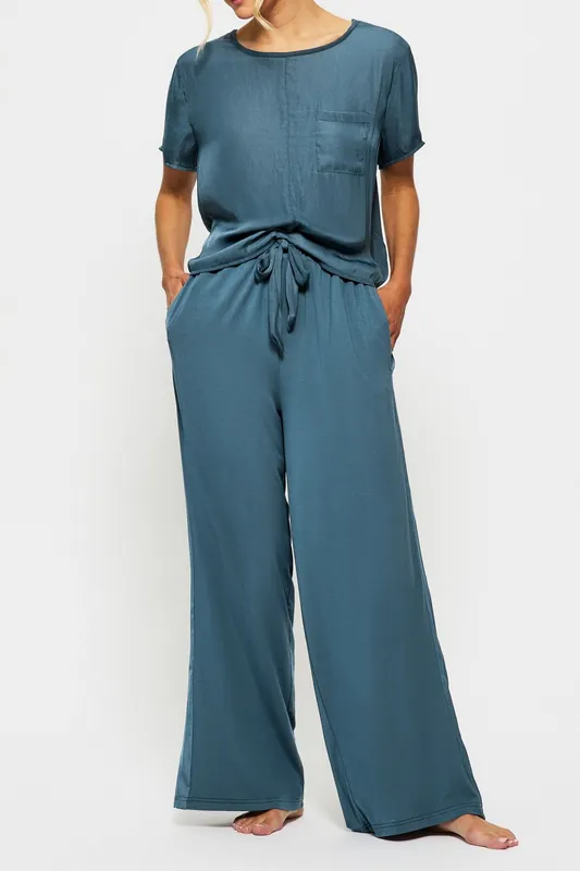 Knickerbox Raye Satin & Jersey Trousers