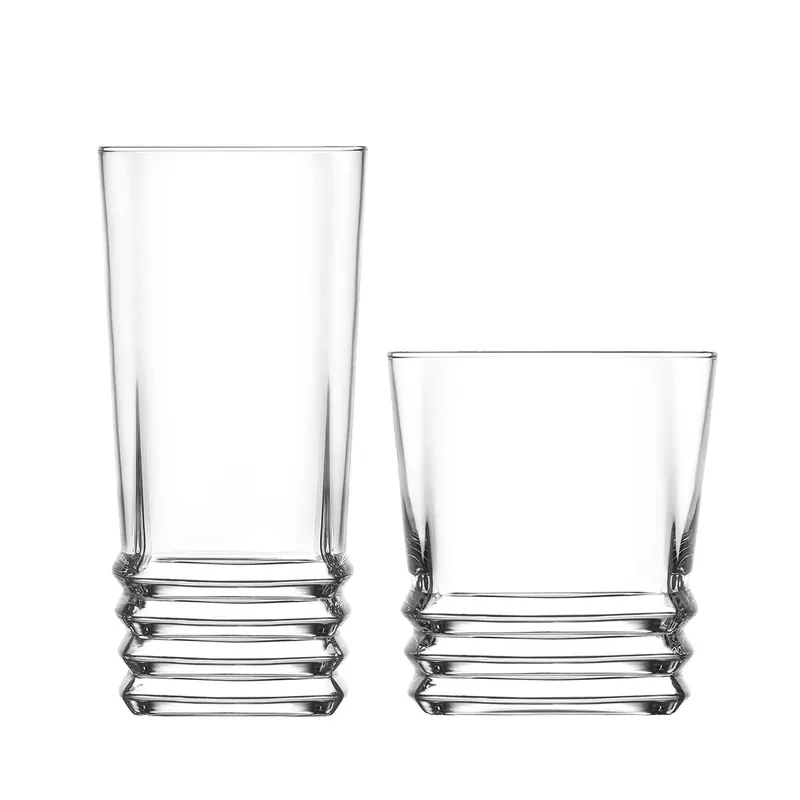 Elegan Glassware 12 Piece Set - Clear