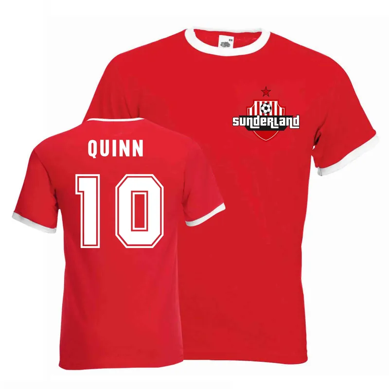 Mens Niall Quinn Sunderland Ringer Tee - Sunderland AFC