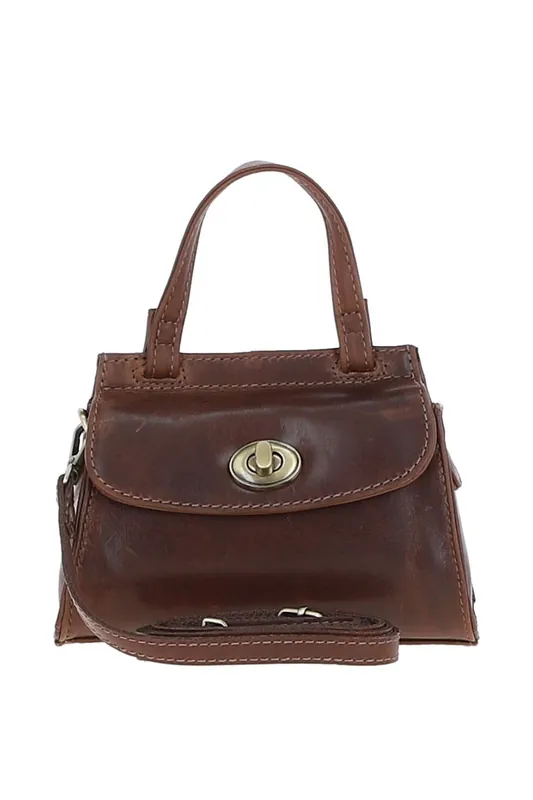 Small Real Leather Grab Bag - Ashwood Leather