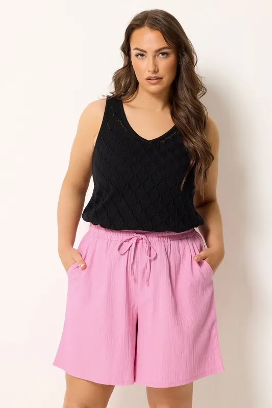 Textured Woven Shorts - Yours