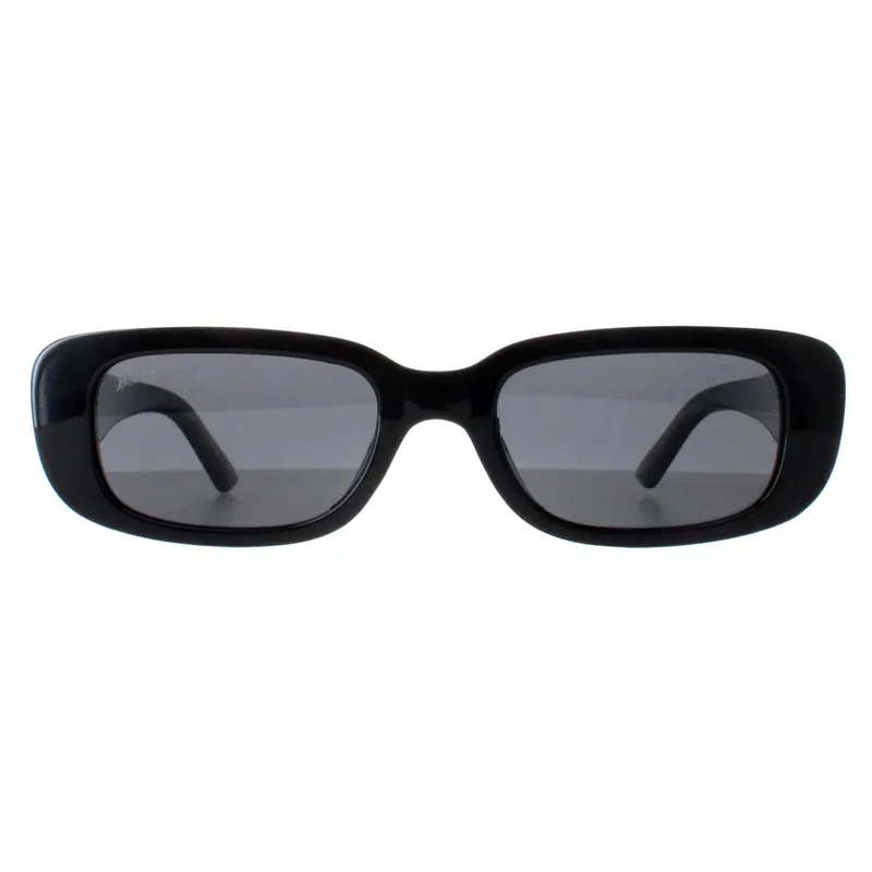 Rectangle Shiny Black Smoke Polarized MP65 - montana