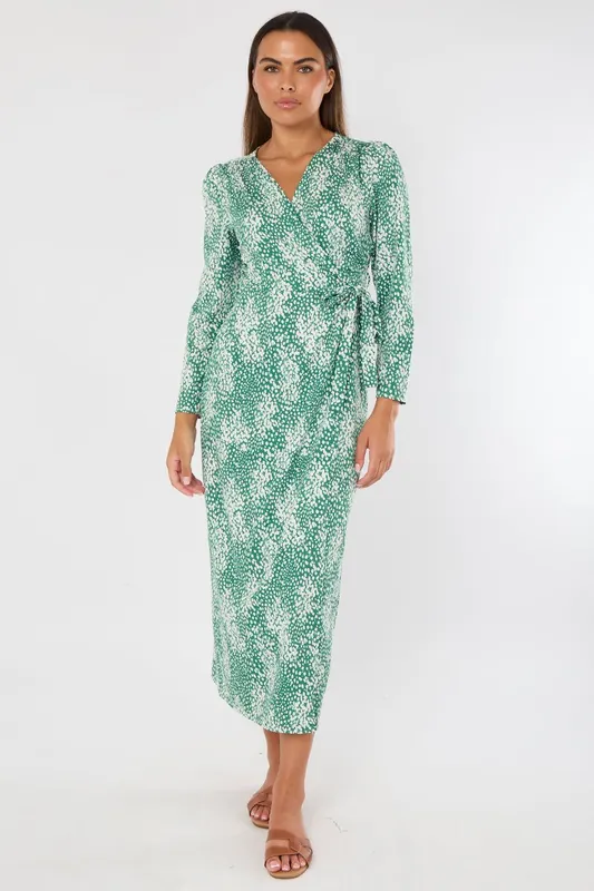 Maxi Wrap Dress - ELAINA FASHION