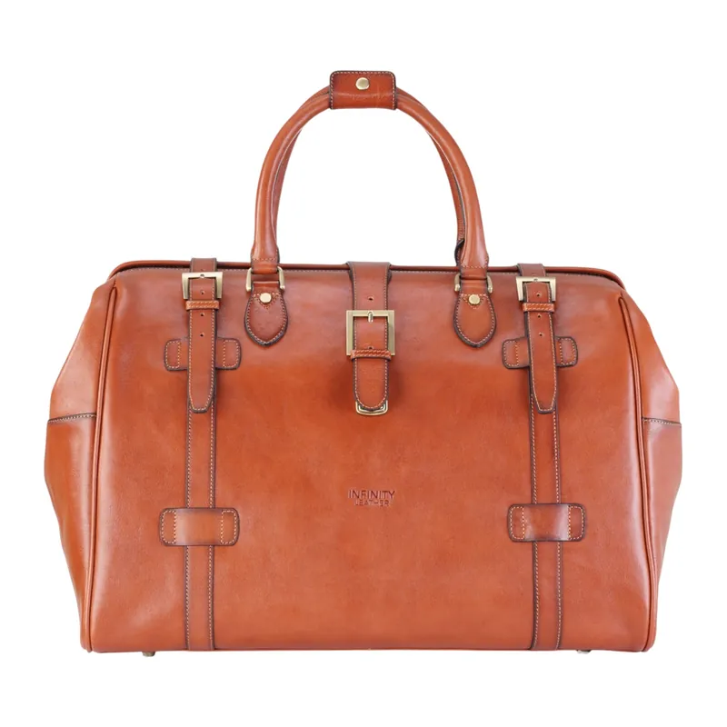 Genuine Leather Duffle Holdall Vintage Travel Gym Bag - Windsor