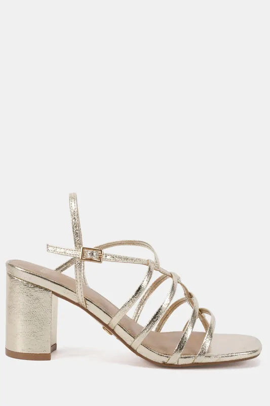 LEANNE Block Heel Strappy Sandal - Novo