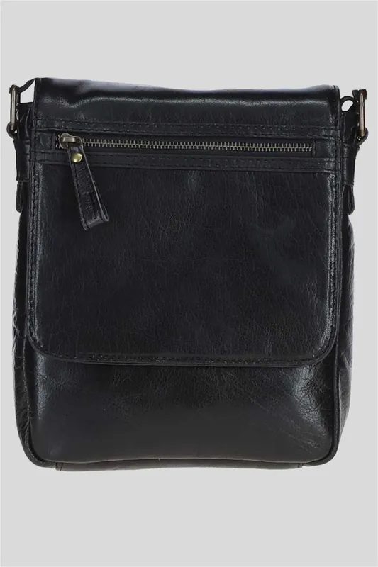 Sleek Real Leather Messenger Bag with Multiple Pockets - Ashwood Leather