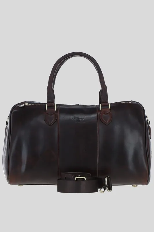 Real Leather Duffle Bag with Detachable Strap - Ashwood Leather