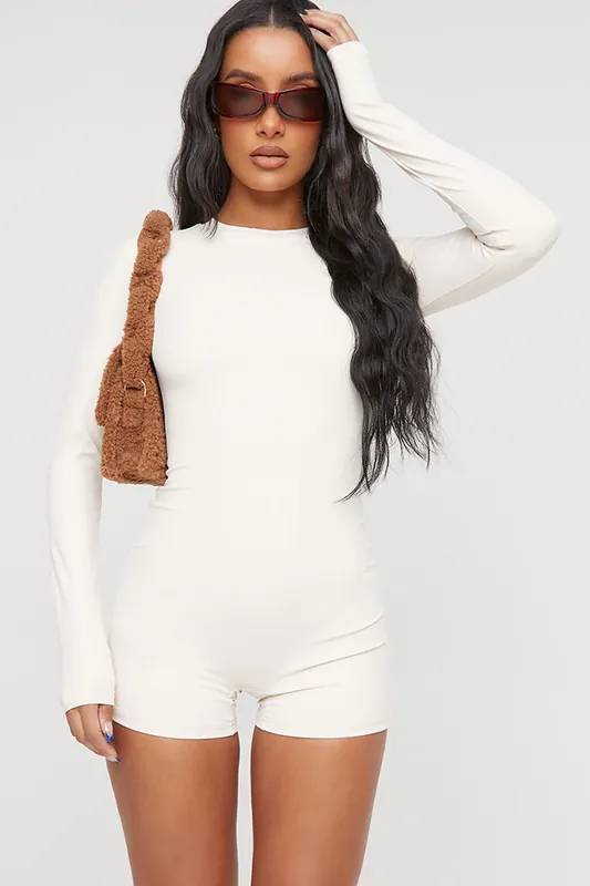 Super Stretch Long Sleeve Crew Neck Unitard - EGO