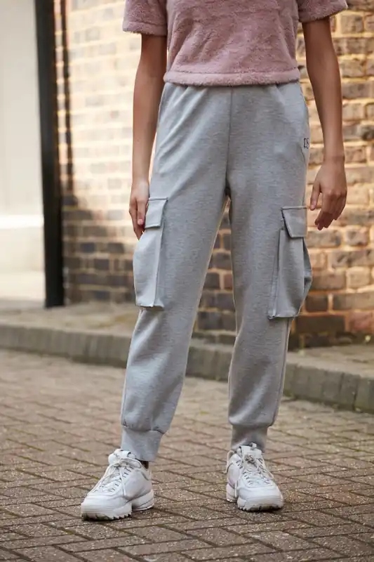 Marl Luxury Cargo Joggers - DOUBLE SECOND