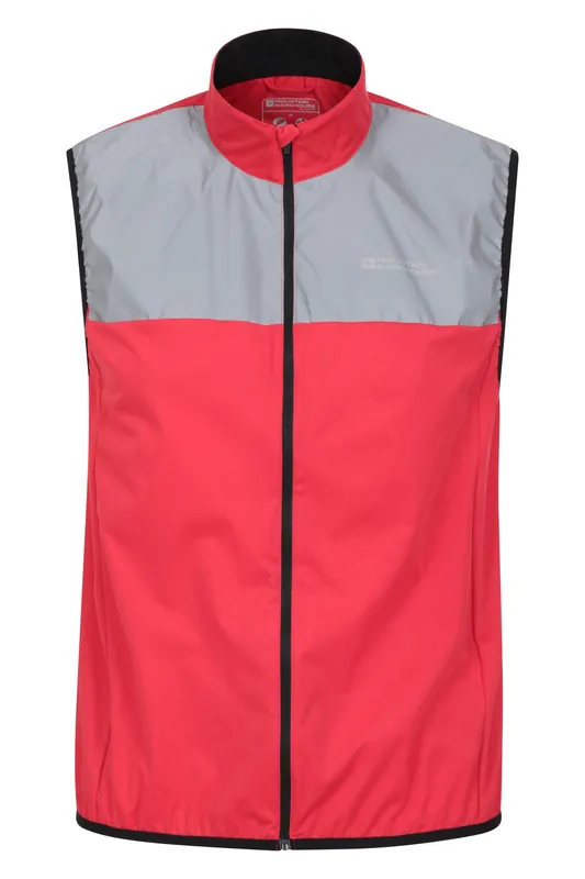 Lightweight Windproof Quick Dry Reflective Iso-Viz Fabric Active Gilet