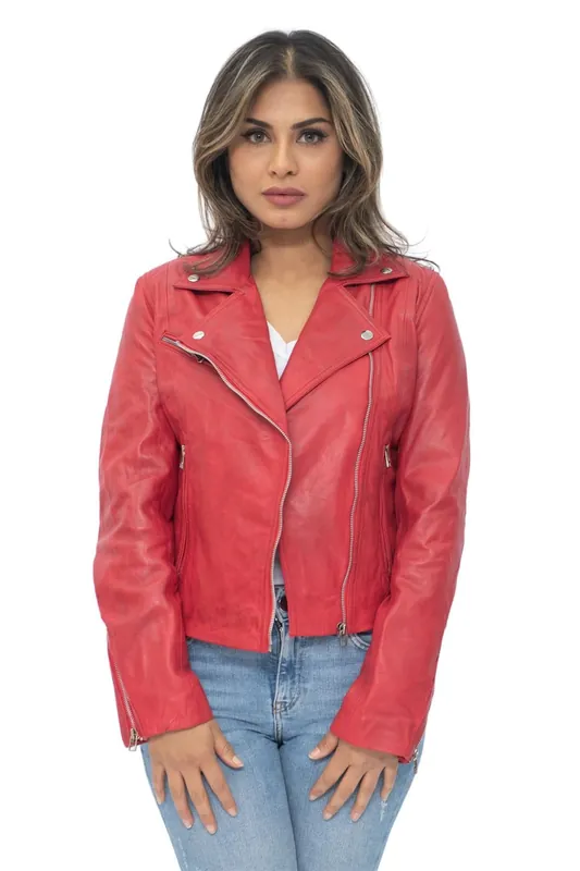Leather Biker Jacket-Zanzibar