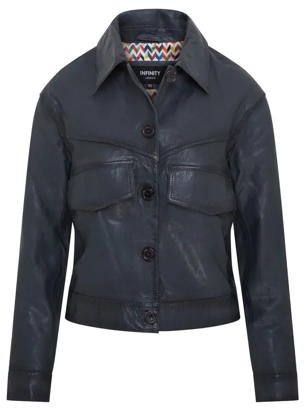 Retro Biker Leather Jacket - Kopervik