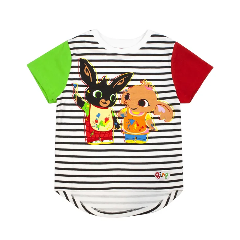 Bing Bunny Short Sleeved T-Shirt | Unisex Kids White | Official