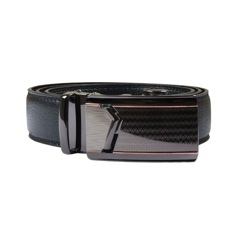 Leather Ratchet Belt Automatic Click Buckle Adjustable Trim to Fit - TruClothing