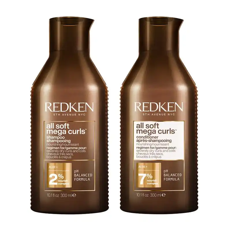 All Soft Mega Curl Shampoo 300ml & All Soft Mega Curl Conditioner 300ml Duo - Redken