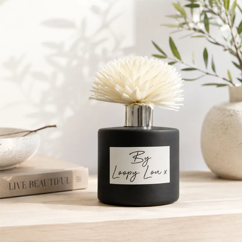 Warm Vanilla Luxury Flower Diffuser Highly Fragranced Scented - 60 SECOND MAKEOVER