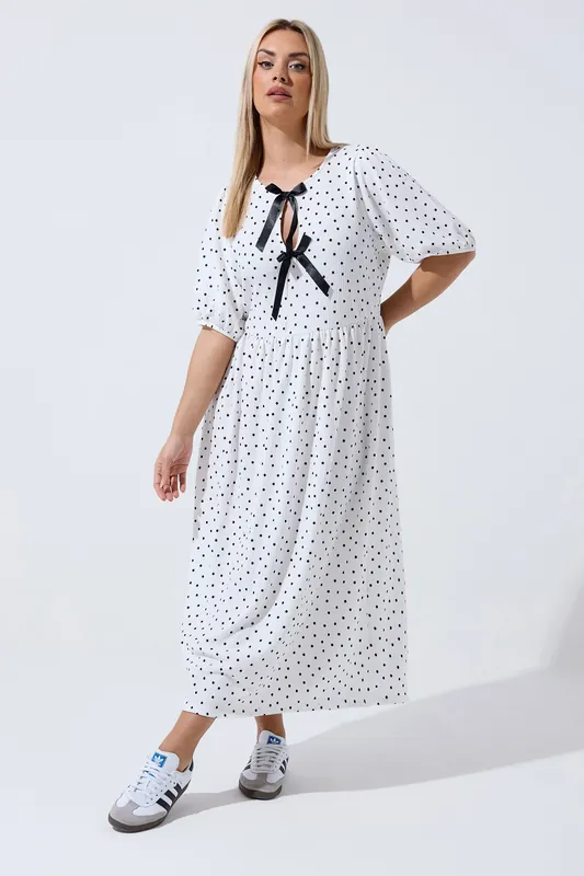Polka Dot Bow Dress - Yours