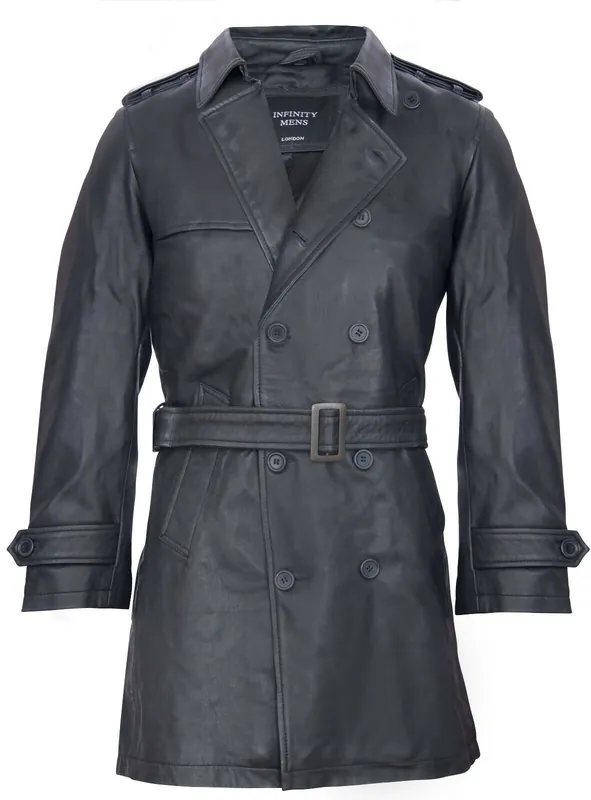 Leather Trench Coat-Memphis